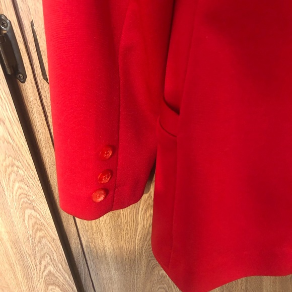 Vintage 1970s Red Blazer Jacket - Picture 5 of 5